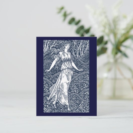 William Morris Lady Briefkaart (Staand voorkant)