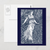 William Morris Lady Briefkaart (Voorkant / Achterkant)