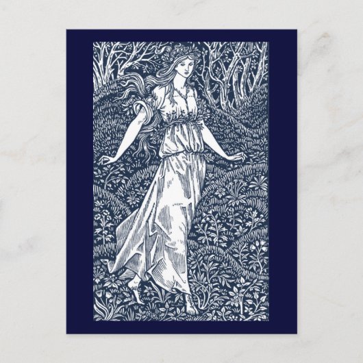 William Morris Lady Briefkaart (Voorkant)