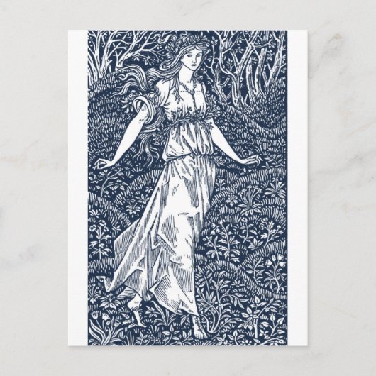 William Morris Lady Briefkaart (Voorkant)