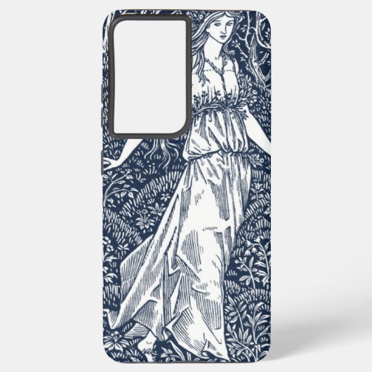 William Morris Lady in de bossen Samsung Galaxy Hoesje (Achterkant)