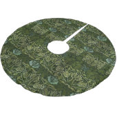 William Morris Large Green Leaves & Blue Flower Kerstboom Rok (Gekanteld)