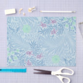 William Morris - Larkspur - Blauwe bloemen en blad Tissuepapier (Craft)