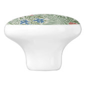 William Morris Larkspur Bloemen Groen Roze Blauw Keramische Knop (Zijkant)