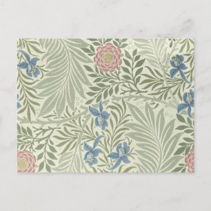 William Morris Larkspur Bloemenbehang Briefkaart