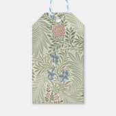 William Morris Larkspur Bloemenbehang Cadeaulabel (Voorkant)