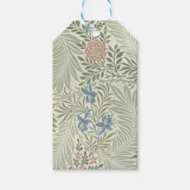 William Morris Larkspur Bloemenbehang Cadeaulabel
