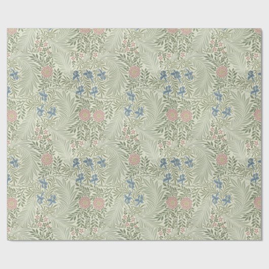 William Morris Larkspur Bloemenbehang Cadeaupapier (Vlak)