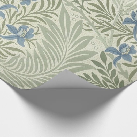 William Morris Larkspur Bloemenbehang Cadeaupapier (Hoek)