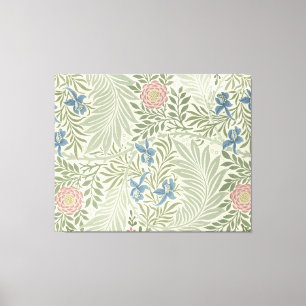 William Morris Larkspur Bloemenbehang Canvas Afdruk