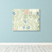 William Morris Larkspur Bloemenbehang Canvas Afdruk (Insitu (Houten vloer))