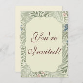 William Morris Larkspur Bloemenbehang Kaart (Voorkant / Achterkant)