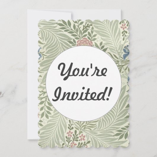 William Morris Larkspur Bloemenbehang Kaart (Voorkant)