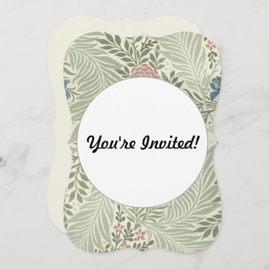 William Morris Larkspur Bloemenbehang Kaart (Voorkant / Achterkant)