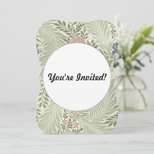 William Morris Larkspur Bloemenbehang Kaart (Staand voorkant)