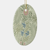 William Morris Larkspur Bloemenbehang Keramisch Ornament (Rechts)