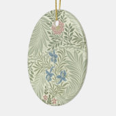 William Morris Larkspur Bloemenbehang Keramisch Ornament (Links)