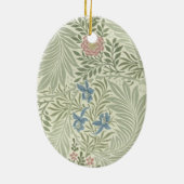William Morris Larkspur Bloemenbehang Keramisch Ornament (Achterkant)