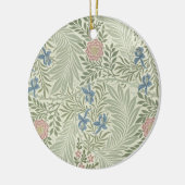 William Morris Larkspur Bloemenbehang Keramisch Ornament (Links)