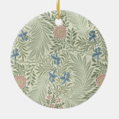 William Morris Larkspur Bloemenbehang Keramisch Ornament (Achterkant)