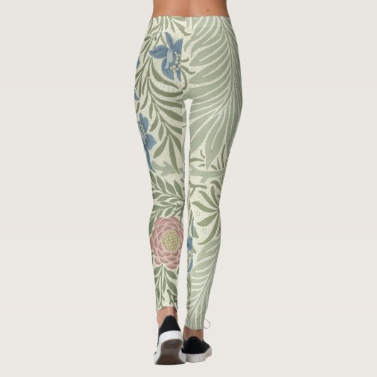 William Morris Larkspur Bloemenbehang Leggings (Achterkant)