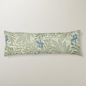 William Morris Larkspur Bloemenbehang Lichaamskussen (Achterkant)