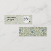 William Morris Larkspur Bloemenbehang Mini Visitekaartje (Voorkant / Achterkant)