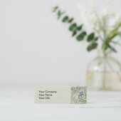 William Morris Larkspur Bloemenbehang Mini Visitekaartje (Staand voorkant)