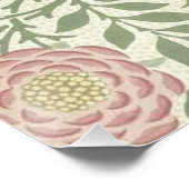 William Morris Larkspur Bloemenbehang Poster (Hoek)