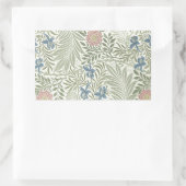 William Morris Larkspur Bloemenbehang Rechthoekige Sticker (Tas)