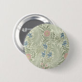 William Morris Larkspur Bloemenbehang Ronde Button 5,7 Cm (Voorkant /achterkant)
