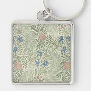 William Morris Larkspur Bloemenbehang Sleutelhanger