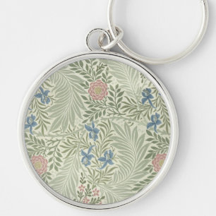 William Morris Larkspur Bloemenbehang Sleutelhanger