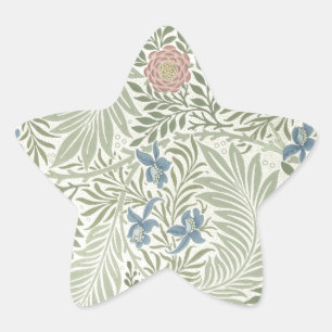 William Morris Larkspur Bloemenbehang Ster Sticker