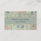 William Morris Larkspur Bloemenbehang Visitekaartje (Voorkant)