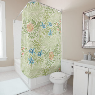 William Morris Larkspur Bloempatroon Douchegordijn