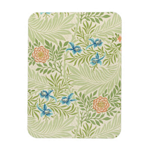 William Morris Larkspur Bloempatroon Magneet