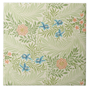 William Morris Larkspur Bloempatroon Tegeltje