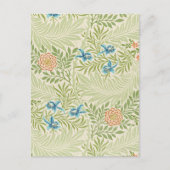 William Morris Larkspur Floral Pattern Briefkaart (Voorkant)