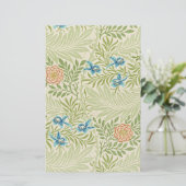 William Morris Larkspur Floral Pattern Briefpapier (Staand voorkant)