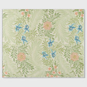 William Morris Larkspur Floral Pattern Cadeaupapier (Vlak)