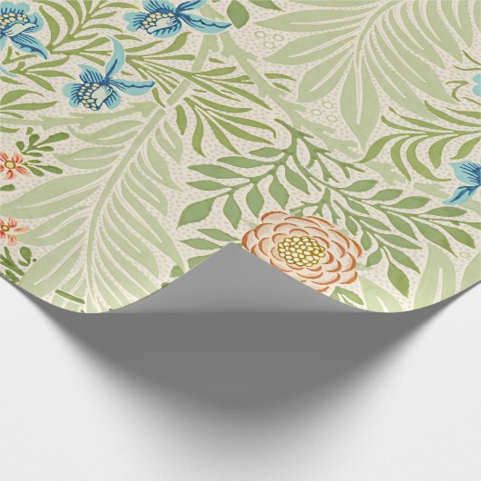 William Morris Larkspur Floral Pattern Cadeaupapier (Hoek)