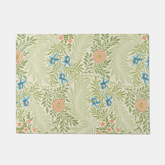 William Morris Larkspur Floral Pattern Deurmat (Voorkant)
