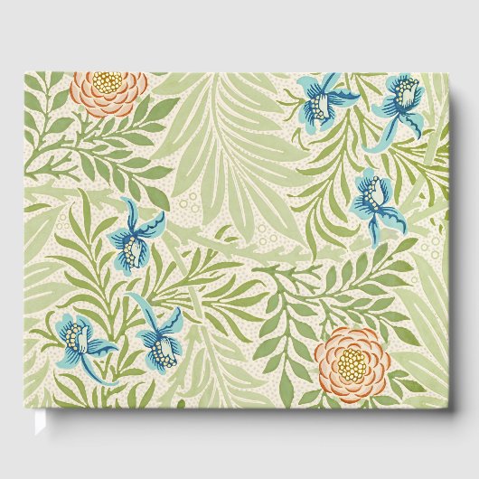 William Morris Larkspur Floral Pattern Gastenboek (Voorkant)