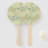 William Morris Larkspur Floral Pattern Handwaaier (Voorkant en achterkant)