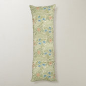 William Morris Larkspur Floral Pattern Lichaamskussen (Achterkant (Verticaal))