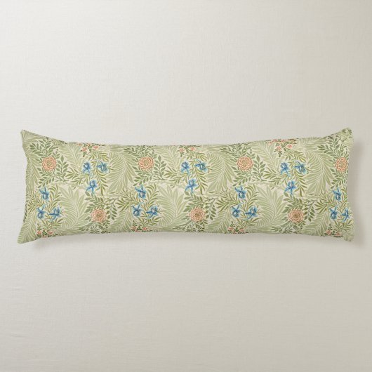 William Morris Larkspur Floral Pattern Lichaamskussen (Voorkant)