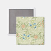 William Morris Larkspur Floral Pattern Magneet (Voorkant / Achterkant)