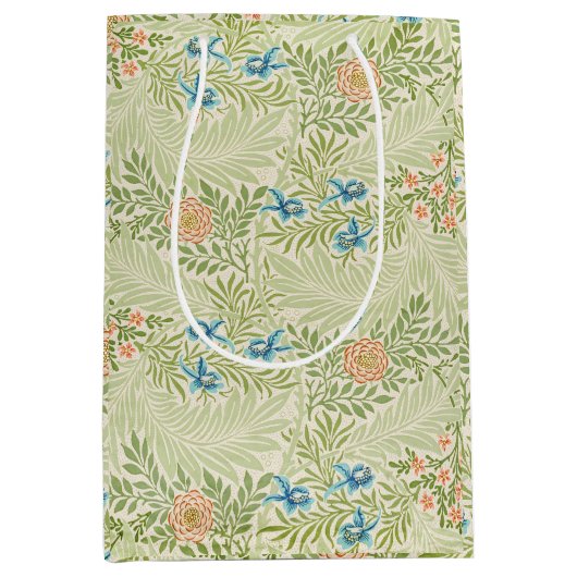 William Morris Larkspur Floral Pattern Medium Cadeauzakje (Voorkant)