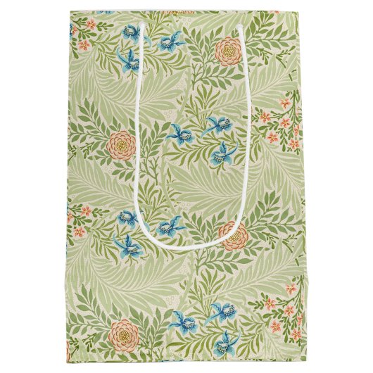 William Morris Larkspur Floral Pattern Medium Cadeauzakje (Achterkant)